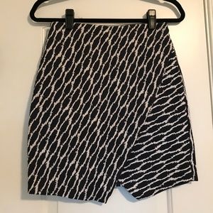 Faux Wrap Skirt